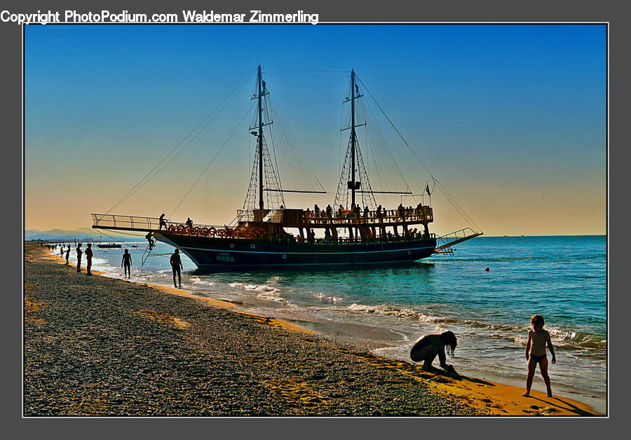 Boat, Yacht, Harbor, Port, Waterfront, Beach, Coast