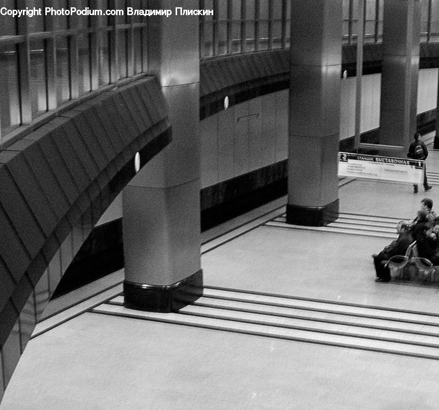 Bench, City, Downtown, Urban, Subway, Train, Train Station