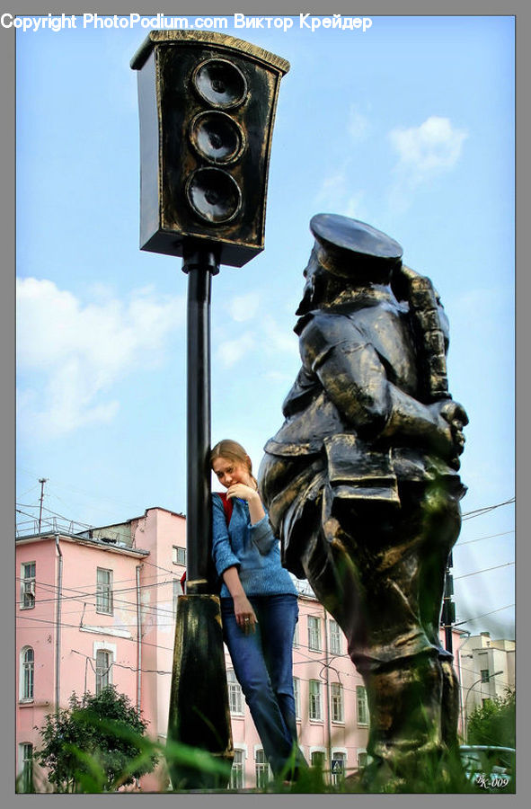 People, Person, Human, Plant, Potted Plant, Art, Sculpture