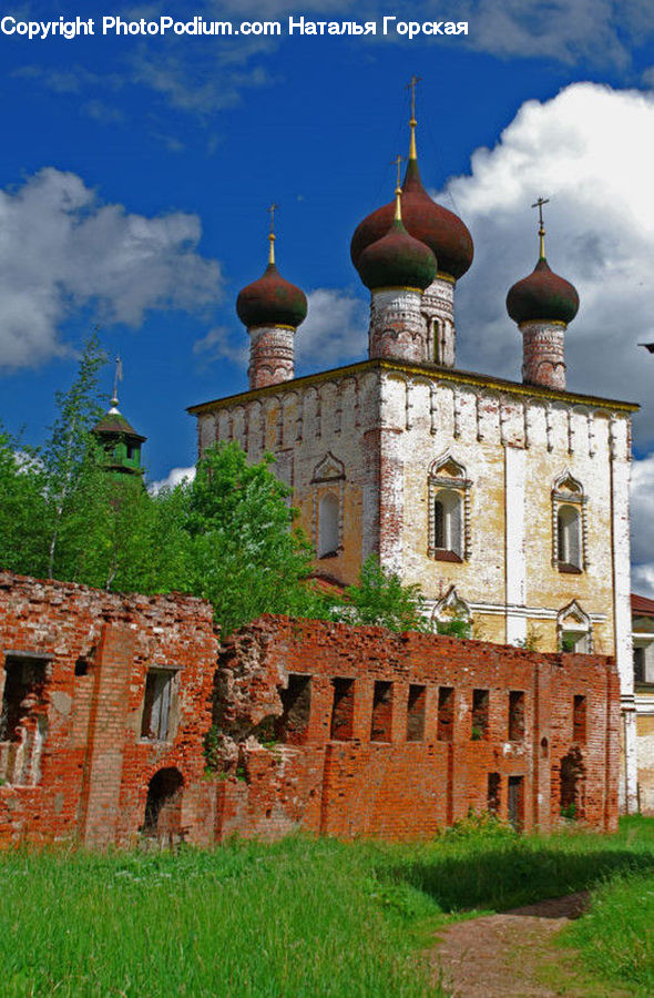 Castle, Fort, Architecture, Housing, Monastery, Tower, Dome