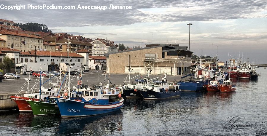 Barge, Boat, Tugboat, Dock, Port, Waterfront, Landing