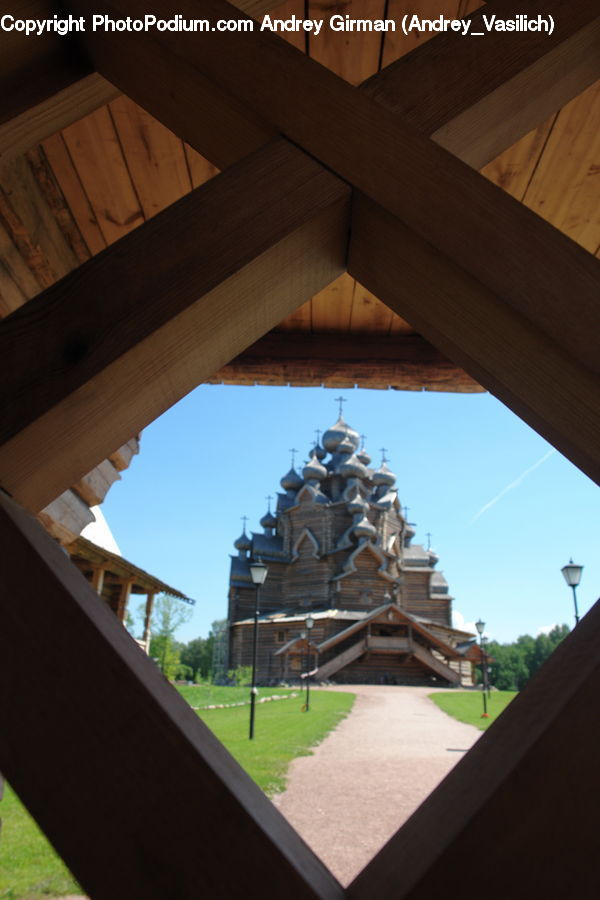 Architecture, Bell Tower, Clock Tower, Tower, Wood, Shrine, Temple