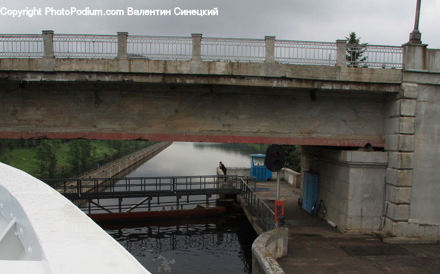 Freeway, Overpass, Dock, Landing, Pier, Canal, Outdoors