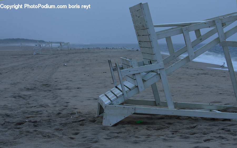 Bench, Beach, Coast, Outdoors, Sea, Water, Dining Table