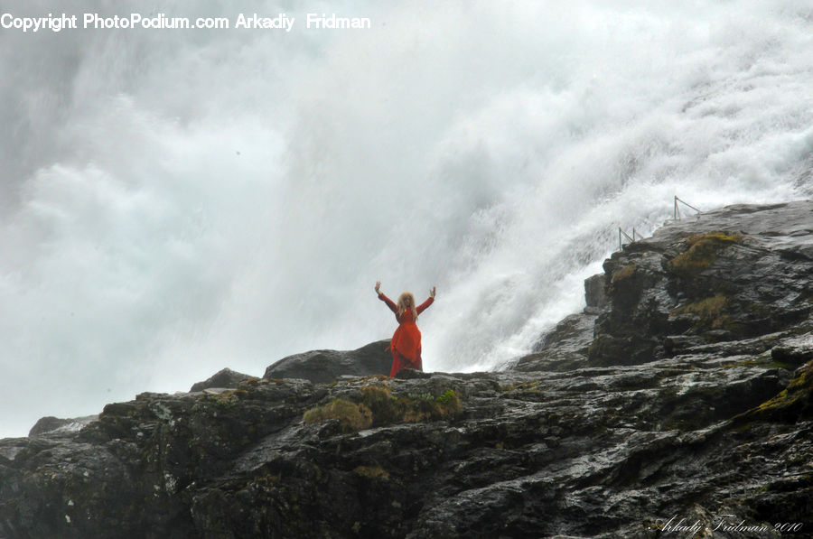 Outdoors, Sea, Sea Waves, Water, Crest, Mountain, Peak