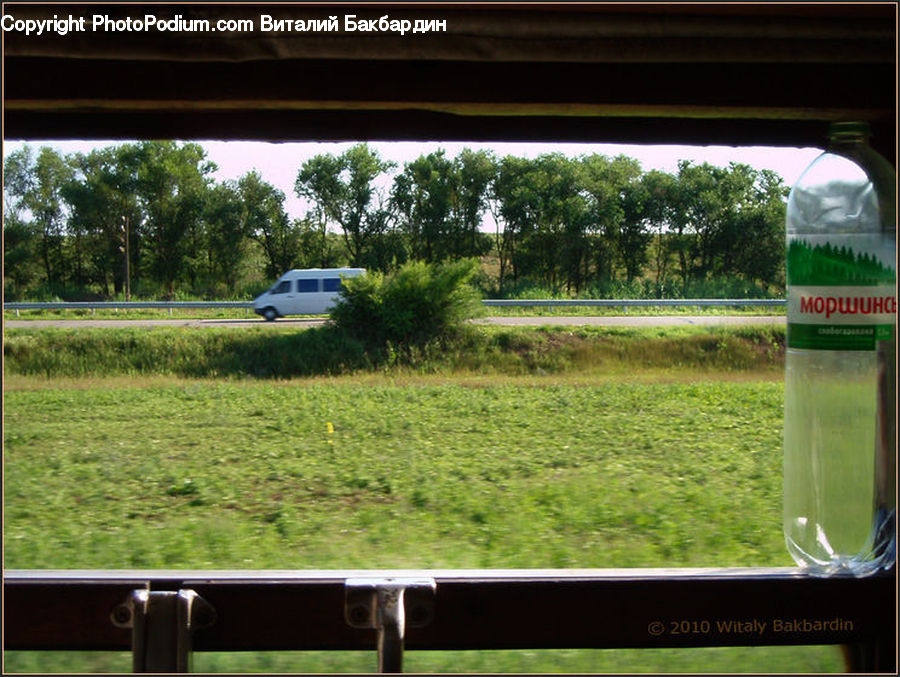 Plant, Potted Plant, Freeway, Overpass, Beverage, Bottle, Mineral Water