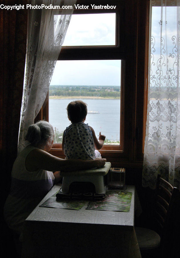 People, Person, Human, Plant, Potted Plant, Window, Leisure Activities