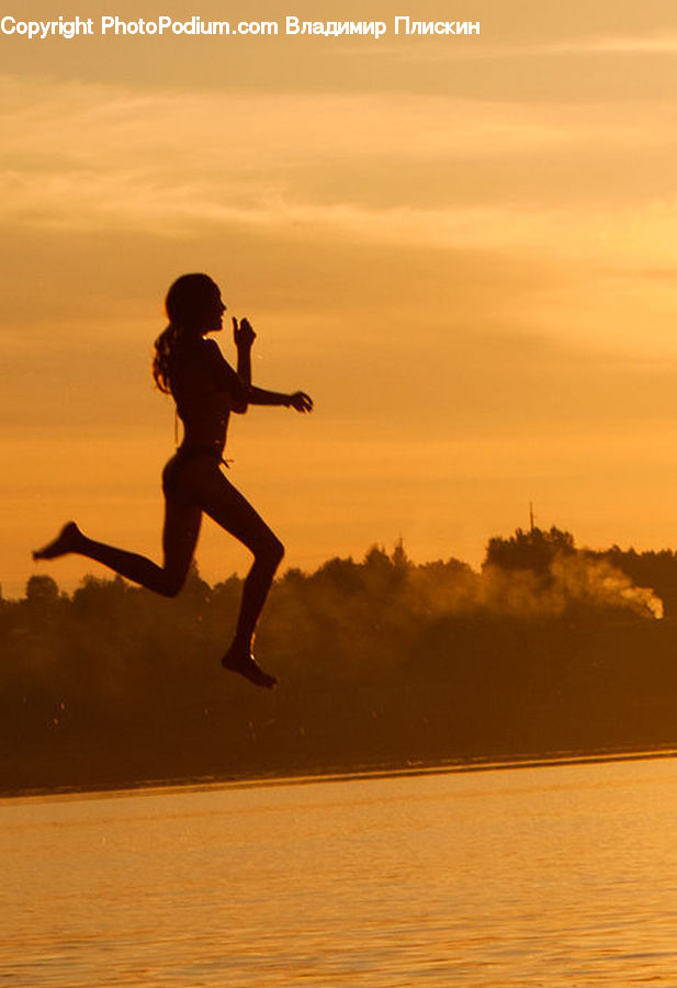 People, Person, Human, Silhouette, Exercise, Fitness, Jogging