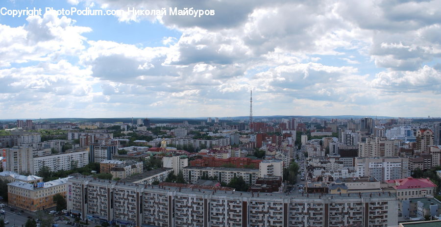 City, Downtown, Urban, Aerial View, Building, Town, Metropolis