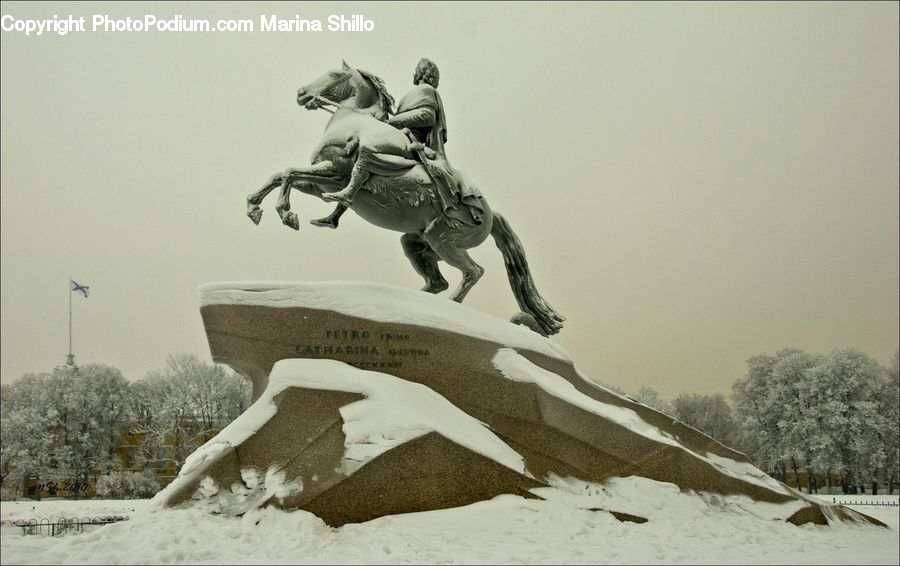 Art, Sculpture, Statue, Ice, Outdoors, Snow, Sand