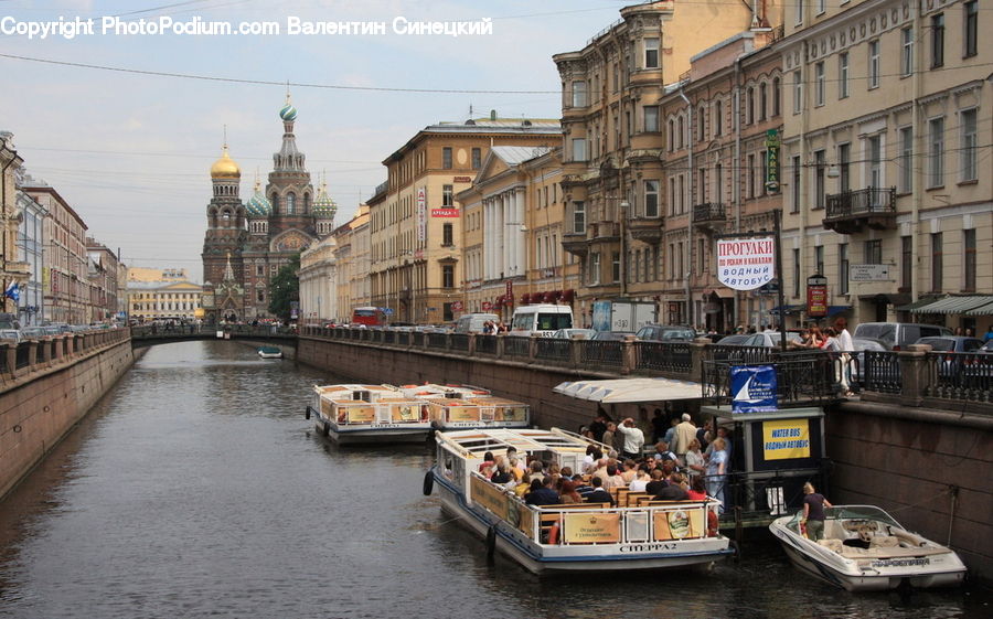 Canal, Outdoors, River, Water, Boat, Watercraft, Barge