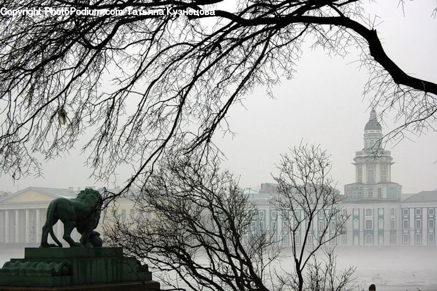 Art, Sculpture, Statue, Monument, Plant, Tree, City