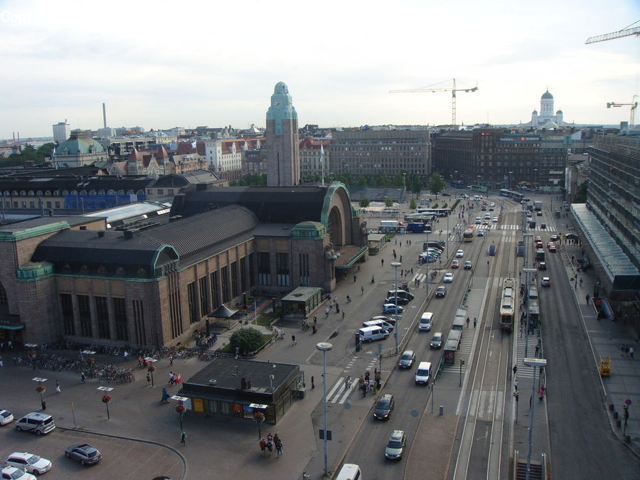 Aerial View, City, Downtown, Intersection, Road, Freeway, Metropolis