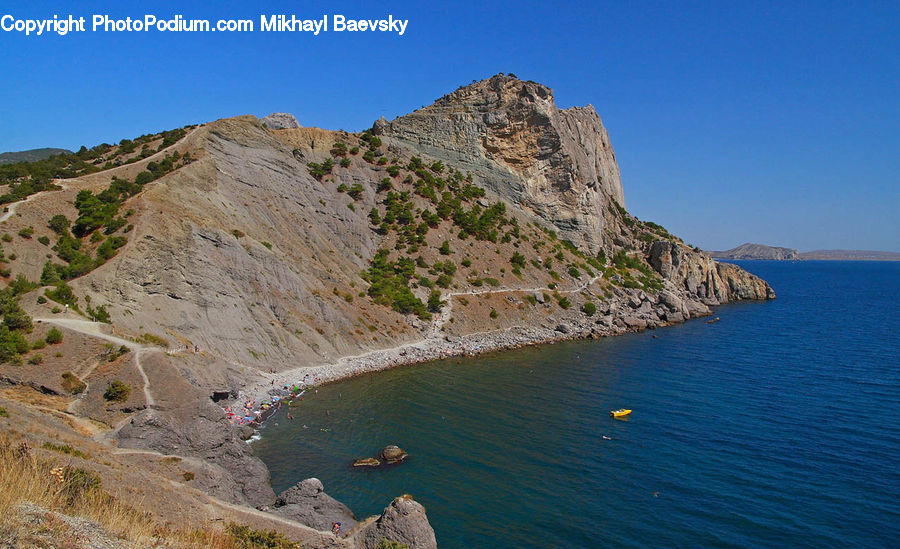 Cliff, Outdoors, Promontory, Coast, Sea, Water, Rock