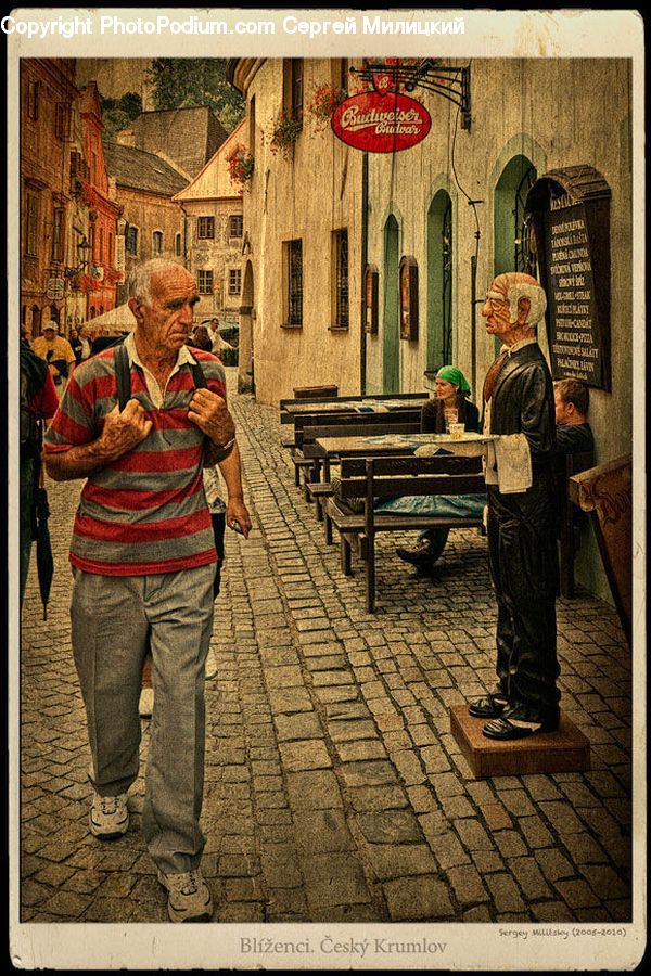 Human, People, Person, Bench, Art, Sculpture, Statue