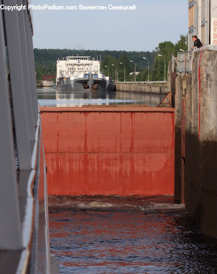 Ferry, Freighter, Ship, Tanker, Vessel, Canal, Outdoors