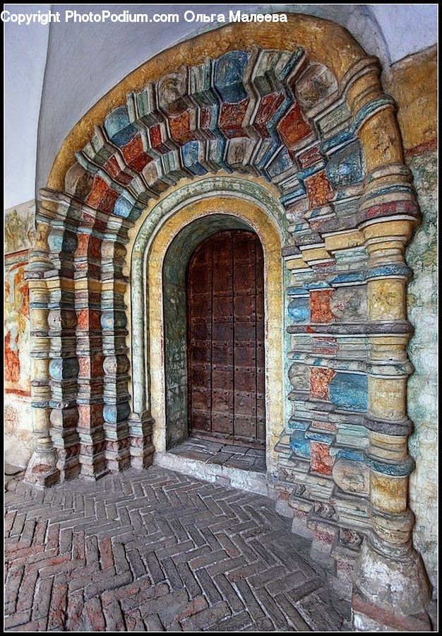 Brick, Arch, Fireplace, Hearth, Building, Arched