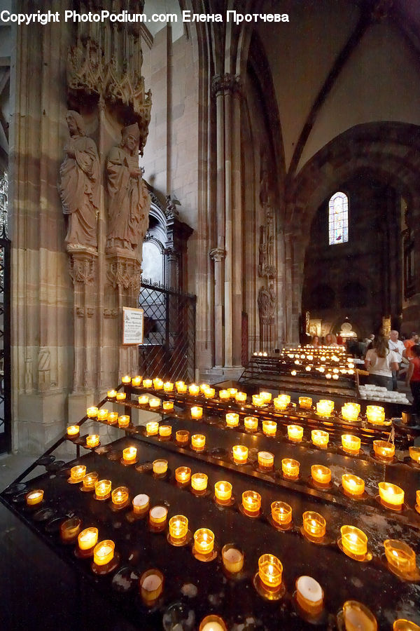 Architecture, Cathedral, Church, Worship, Candle, Altar