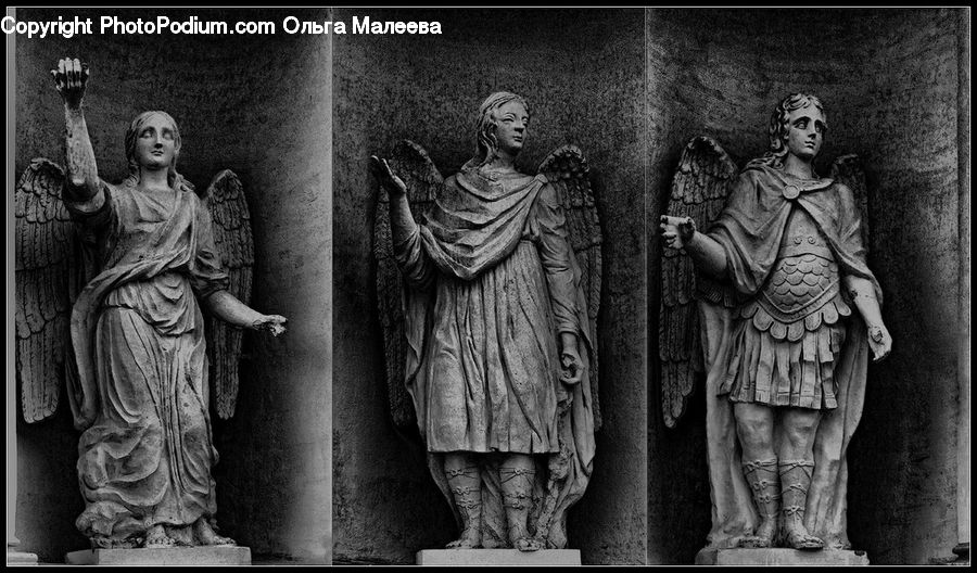People, Person, Human, Art, Sculpture, Statue, Angel