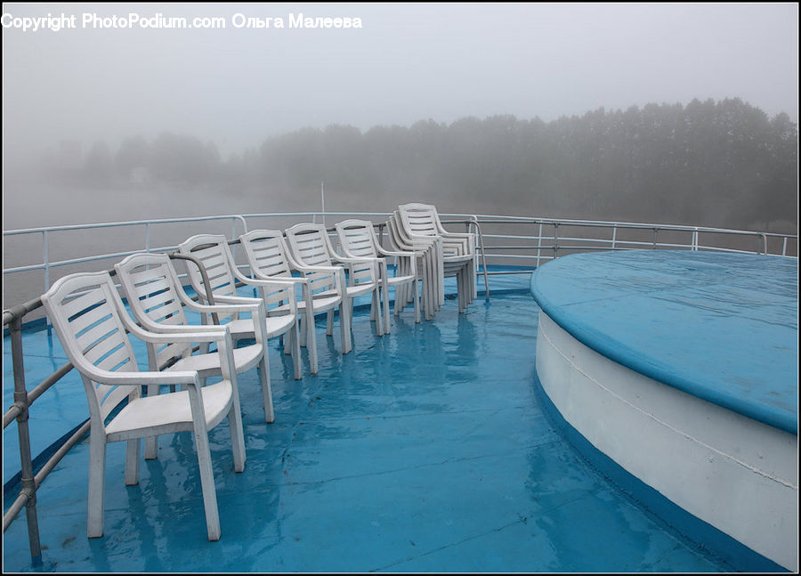 Chair, Furniture, Boat, Dinghy, Dock, Landing, Pier