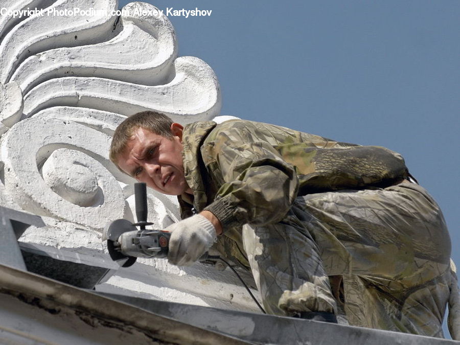Art, Gargoyle, Statue, Army, Military, Person, Soldier