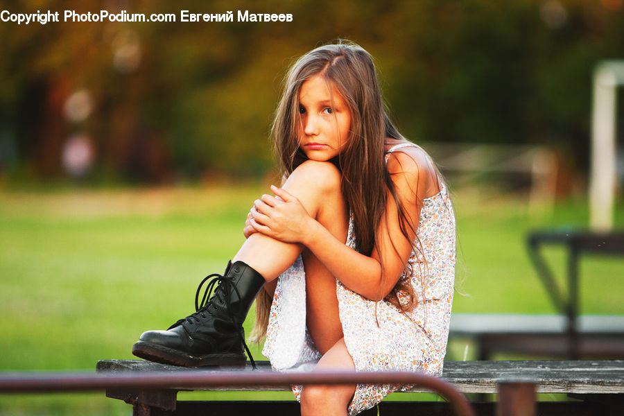 People, Person, Human, Bench, Female, Girl, Woman