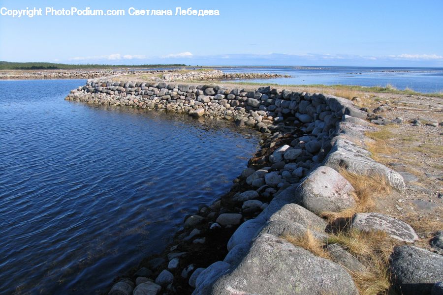 Coast, Outdoors, Sea, Water, Rock, Pebble, Landscape