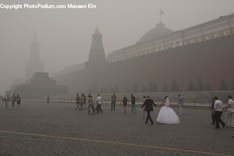 Fog, Pollution, Smog, Smoke, Person, Tourist