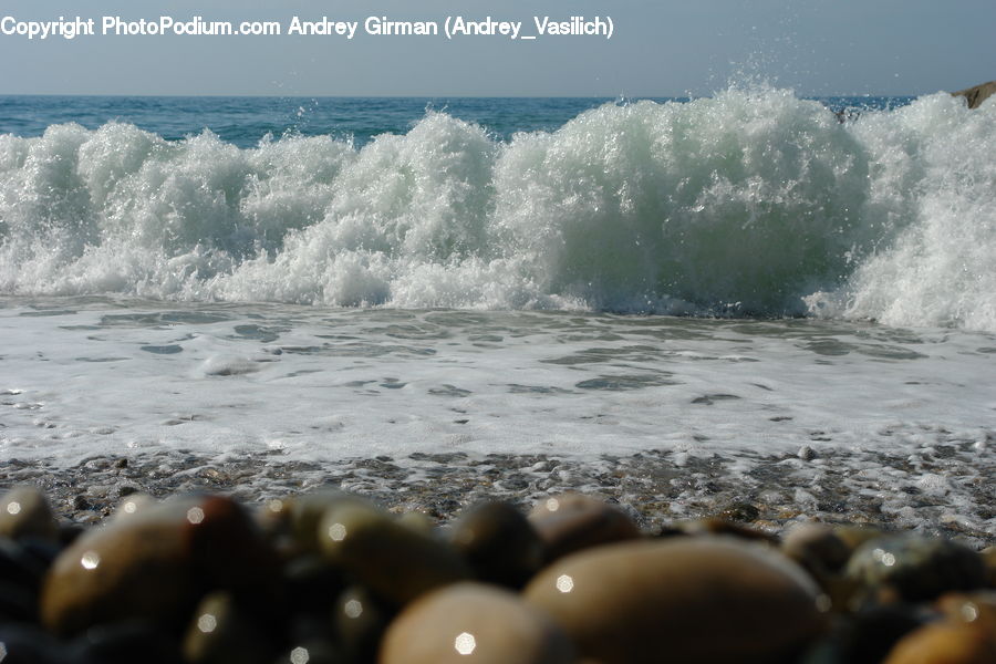 Outdoors, Sea, Sea Waves, Water, Ocean, Donut, Food