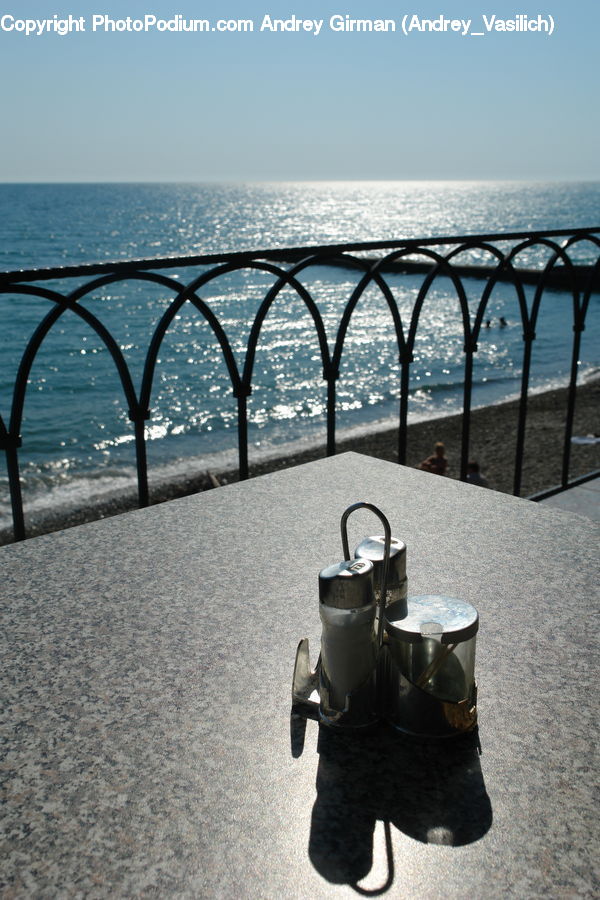 Railing, Boot, Shoe, Cannon, Weaponry, Beach, Coast