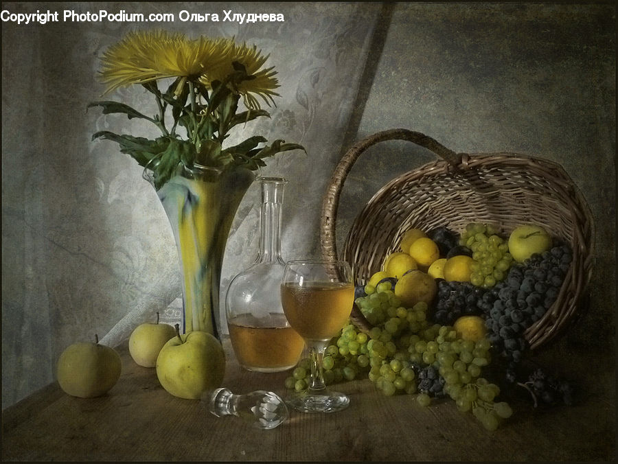Glass, Plant, Potted Plant, Beverage, Drink, Goblet, Bowl
