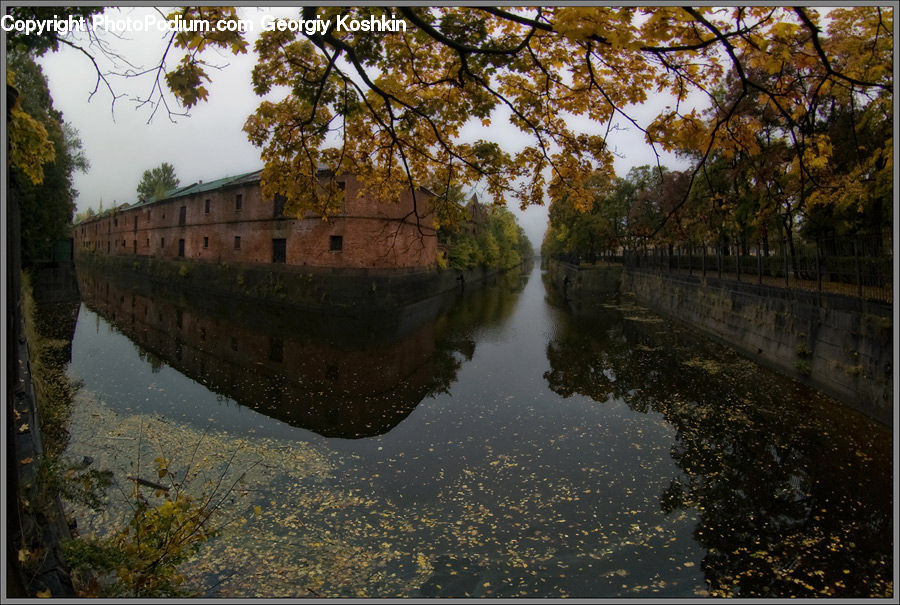 Canal, Outdoors, River, Water, Castle, Ditch, Fort