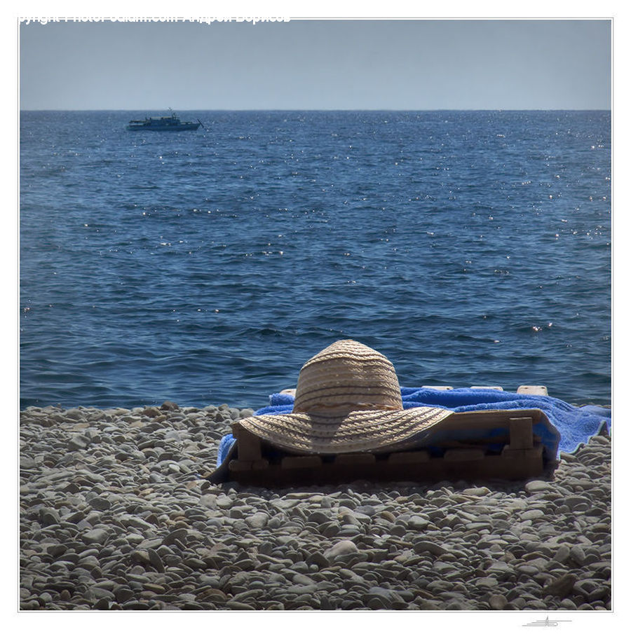 Cap, Hat, Sun Hat, Outdoors, Sea, Water, Dock