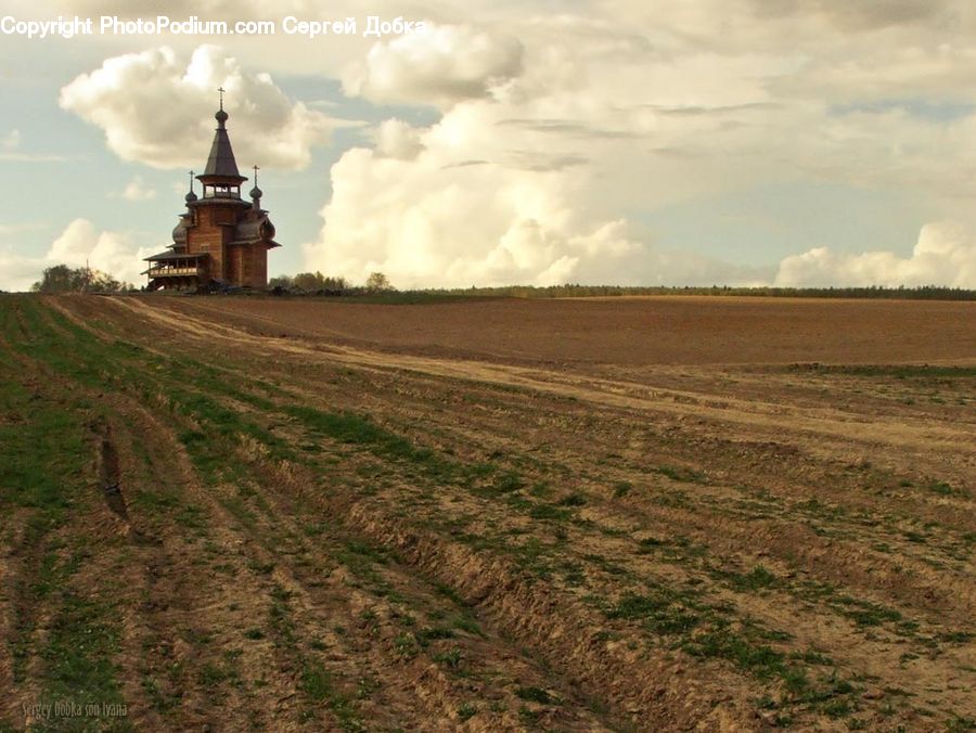Architecture, Bell Tower, Clock Tower, Tower, Dirt Road, Gravel, Road