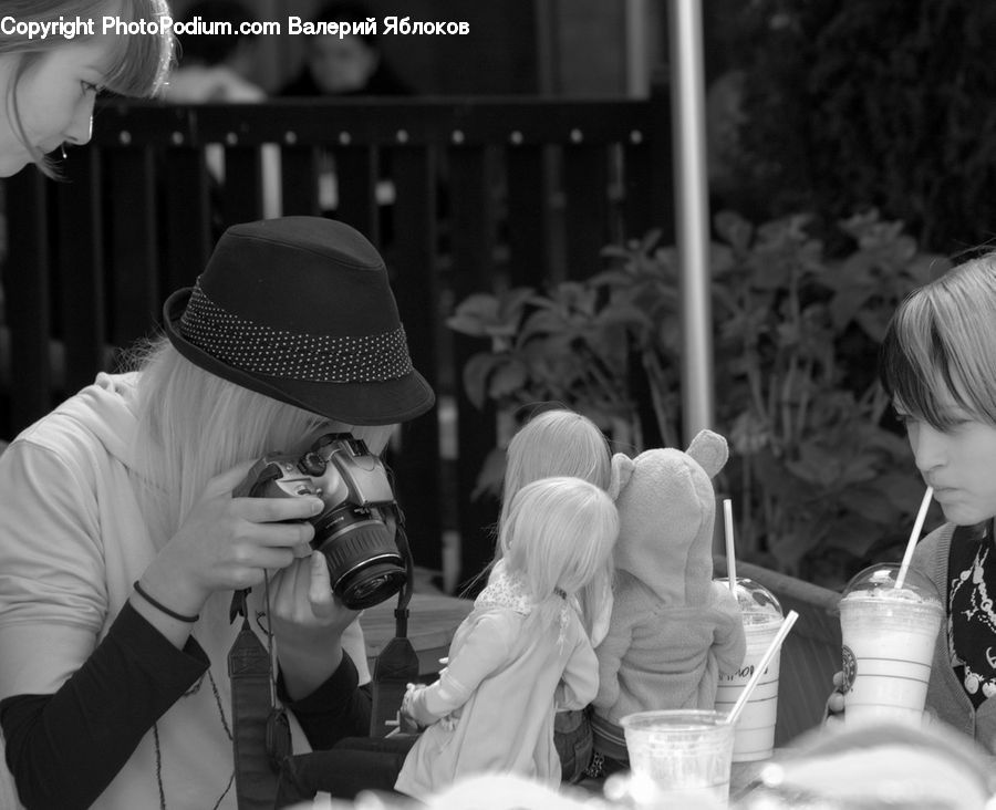 People, Person, Human, Photographer, Cup, Blonde, Female