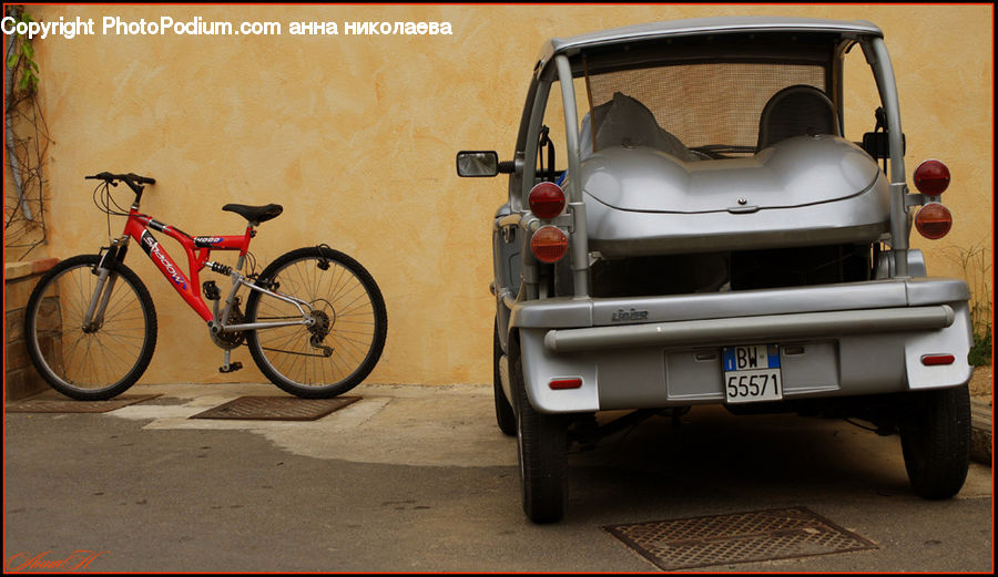 Bicycle, Bike, Vehicle, Bmx, Caravan, Van, Engine