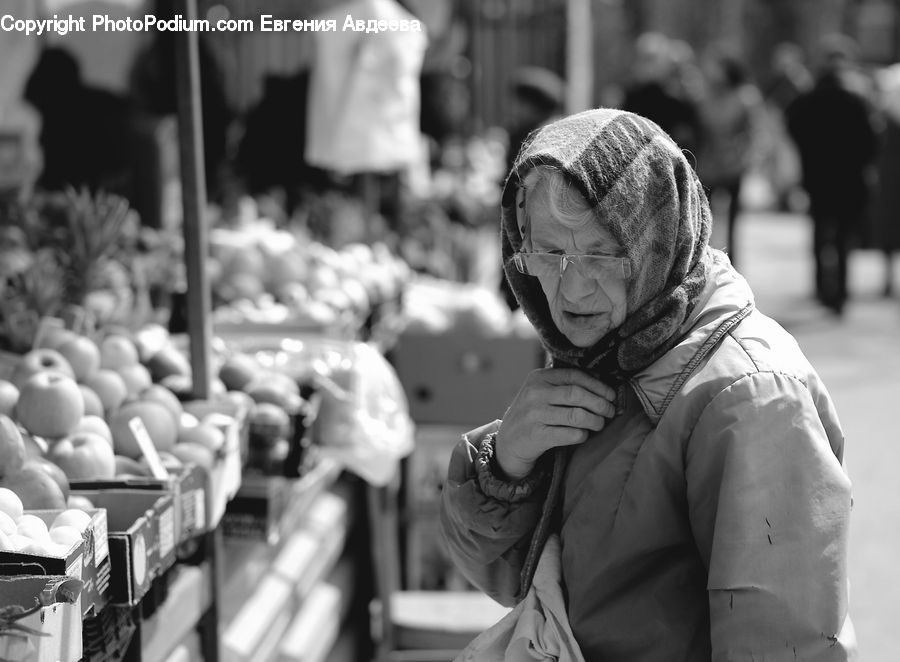 People, Person, Human, Coat, Hat, Headband, Turban