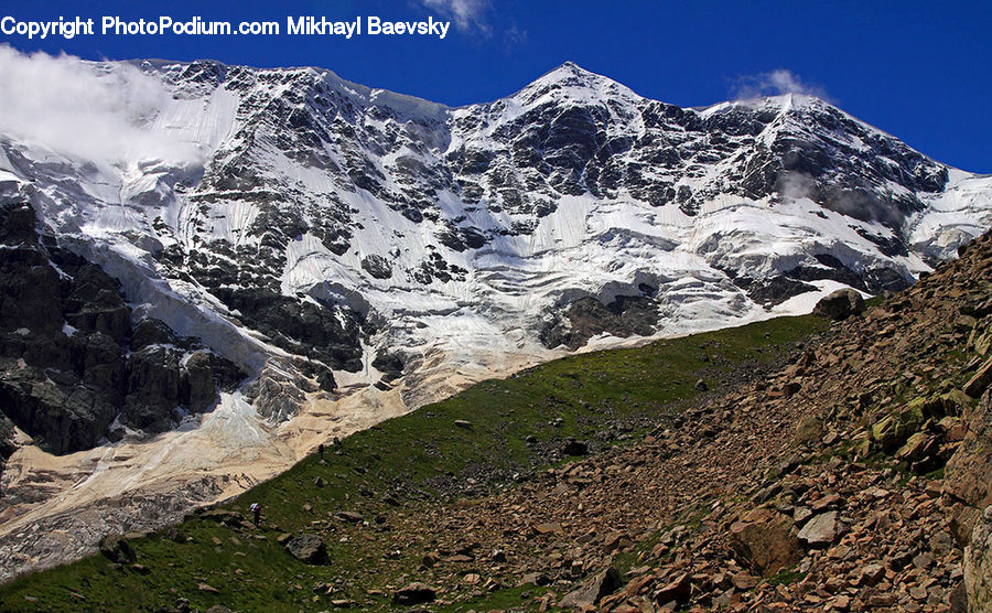 Alps, Crest, Mountain, Peak, Arctic, Glacier, Ice