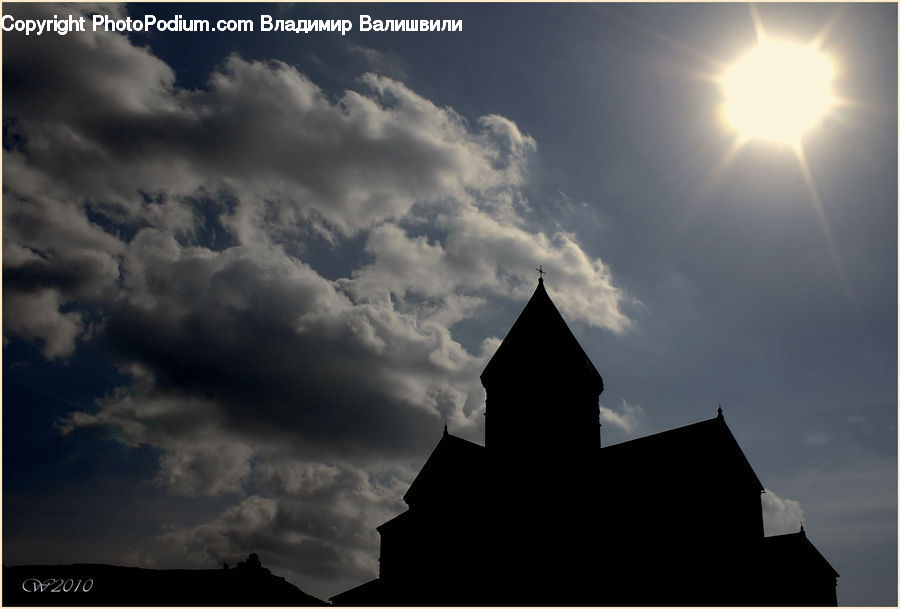 Cloud, Cumulus, Sky, Azure Sky, Outdoors, Architecture, Spire