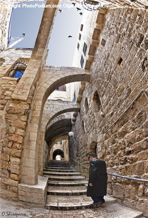 People, Person, Human, Castle, Fort, Arch, Ruins