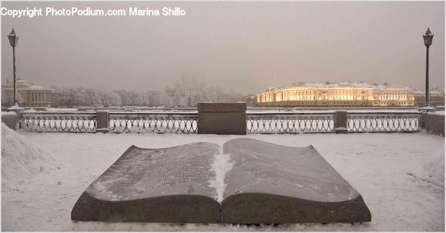 Ice, Outdoors, Snow, Architecture, Column, Parthenon, Temple