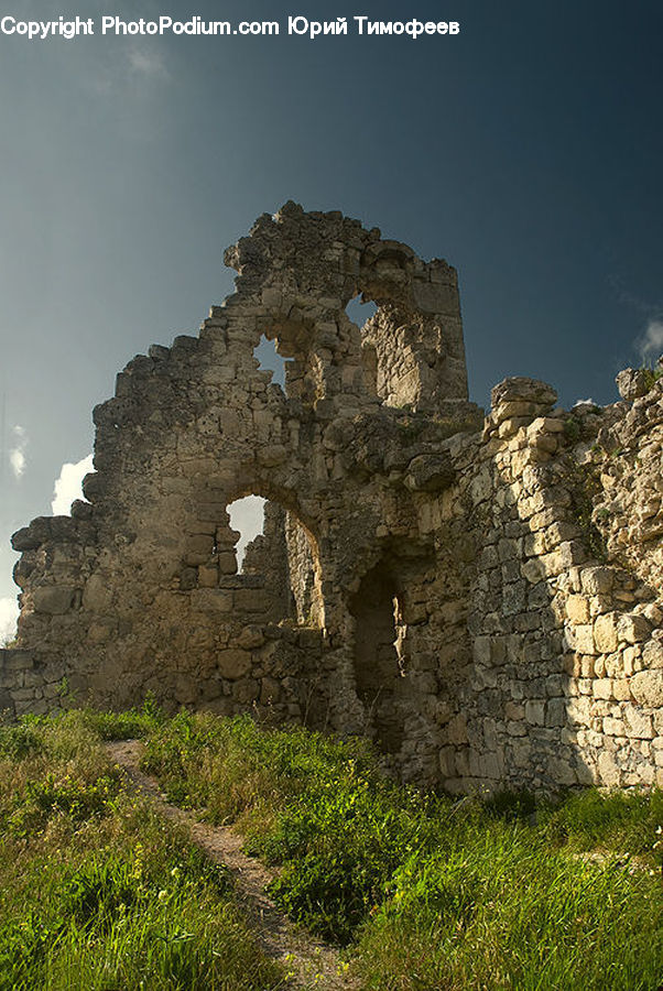 Ruins, Arch, Castle, Fort, Architecture, Cliff, Outdoors