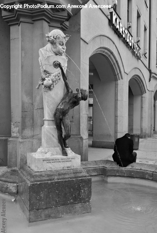 Art, Sculpture, Statue, Tomb, Performer, Person, City