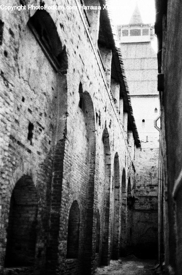 Alley, Alleyway, Road, Street, Town, Brick, Boat