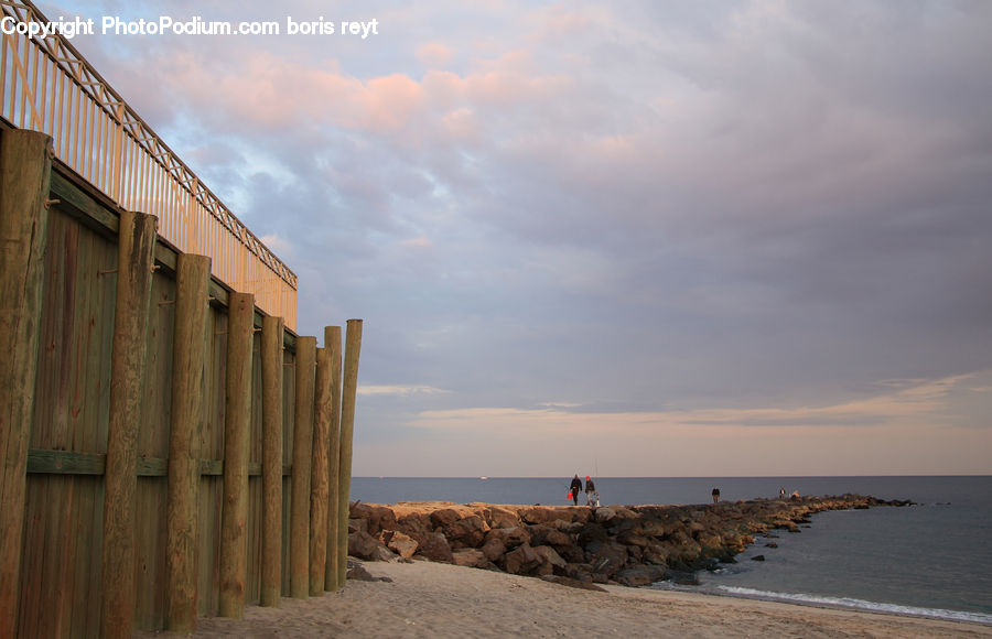 Building, Hut, Shelter, Coast, Outdoors, Sea, Water