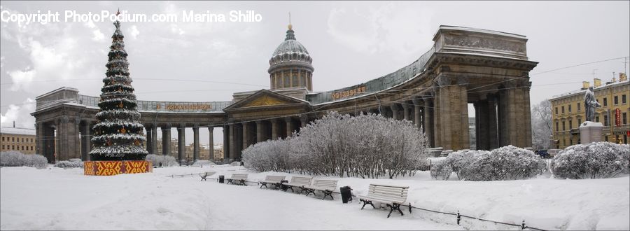 Architecture, Dome, Cathedral, Church, Worship, Ice, Outdoors