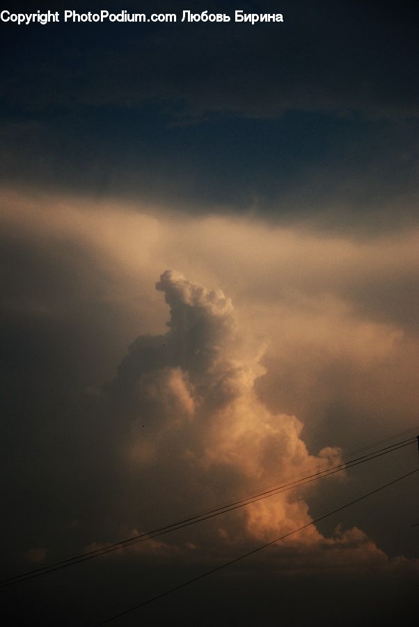 Azure Sky, Cloud, Outdoors, Sky, Cumulus