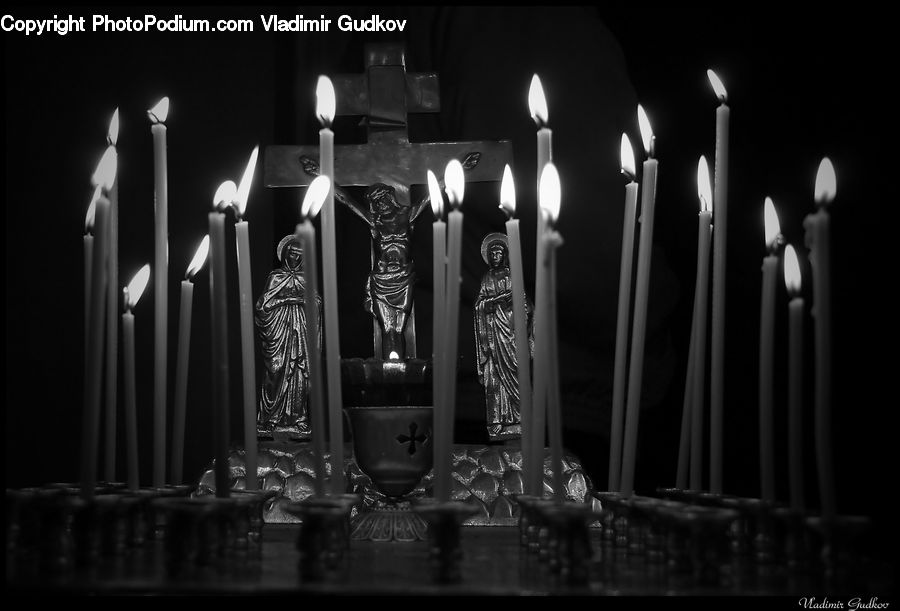 Candle, Lighting, Altar, Architecture, Cathedral, Church, Worship