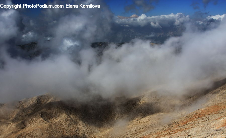 Eruption, Geyser, Outdoors, Water, Azure Sky, Cloud, Sky