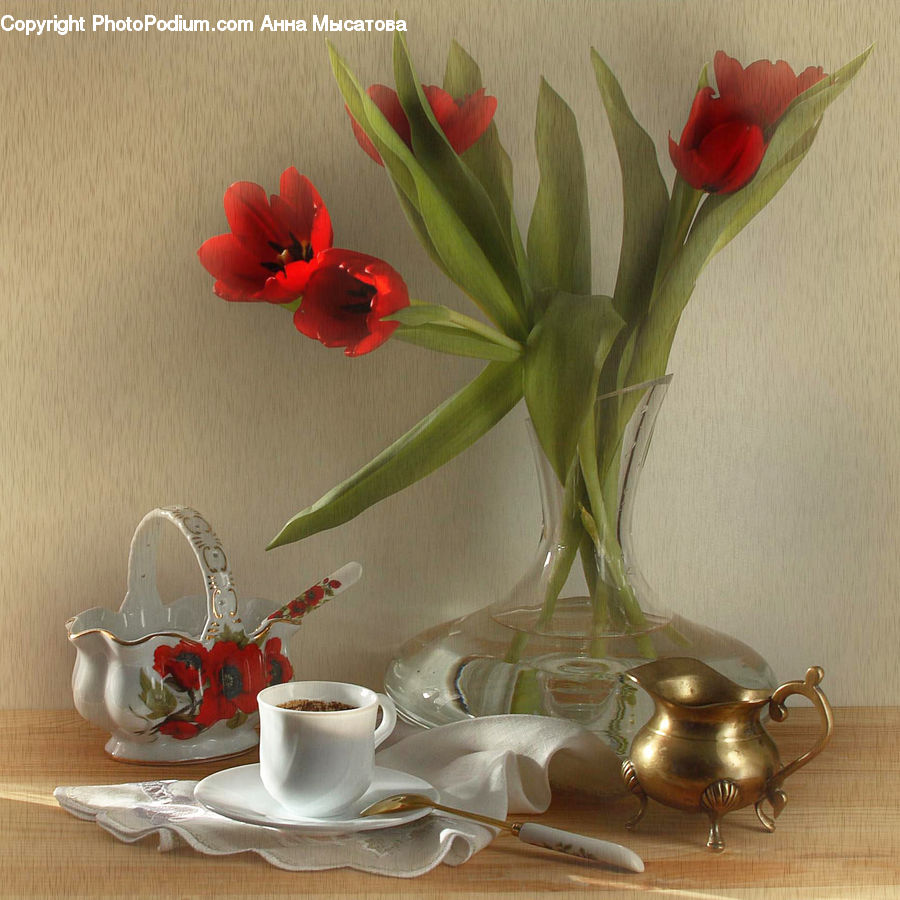 Glass, Goblet, Cup, Blossom, Flora, Flower, Plant